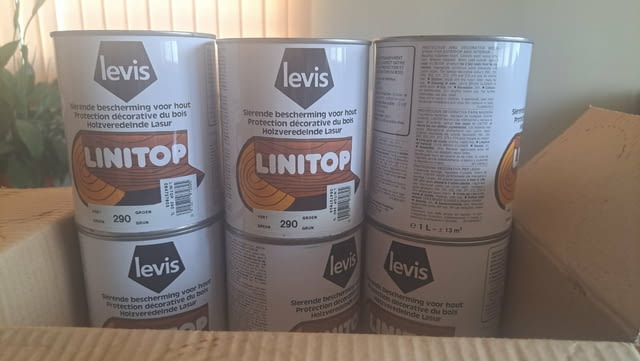 Лазурен лак за дърво, LEVIS Linitop ( 6 бр. по 15лв. ), град Сливен | Строителни Материали - снимка 2
