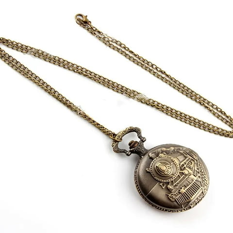 Джобен часовник влак локомотив парен машинист бърз експрес гарата - снимка 3