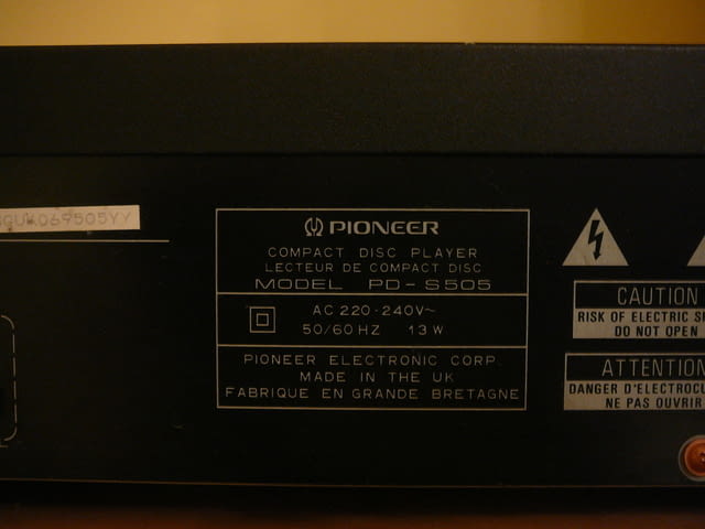 Pioneer pd-s505 - град Пазарджик | Ресийвъри / Усилватели - снимка 8