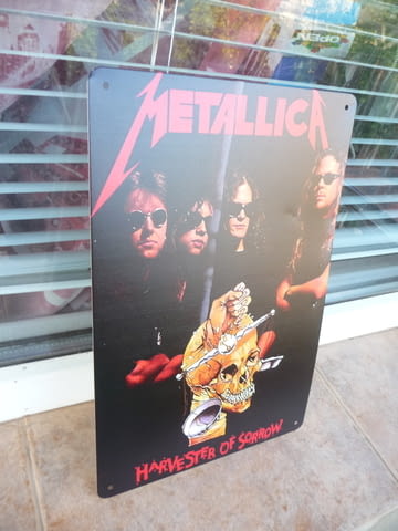 Метална табела музика Metallica хеви метъл рок балада траш череп - снимка 2