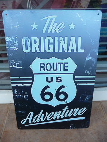 Метална табела The Original Route 66 Пътят на приключенията магистрала трафик - снимка 1