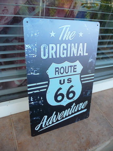 Метална табела The Original Route 66 Пътят на приключенията магистрала трафик - снимка 2