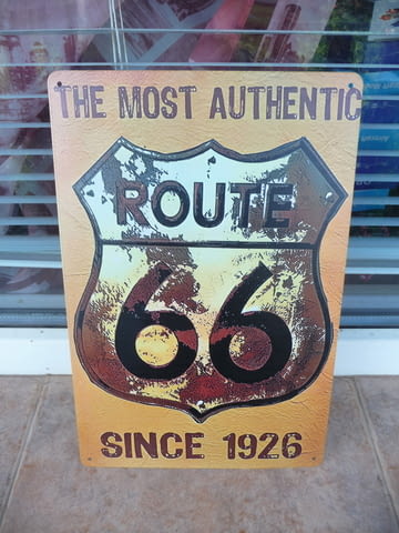 Метална табела The Original Route 66 The most Authentic 1926 автентичен оригинален - снимка 1