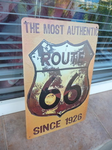 Метална табела The Original Route 66 The most Authentic 1926 автентичен оригинален - снимка 2