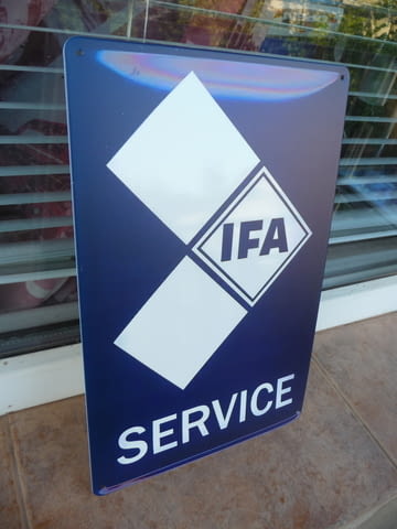 Метална табела камион IFA сервиз камиони коли товари ГДР DDR легенда соц ифа - снимка 2