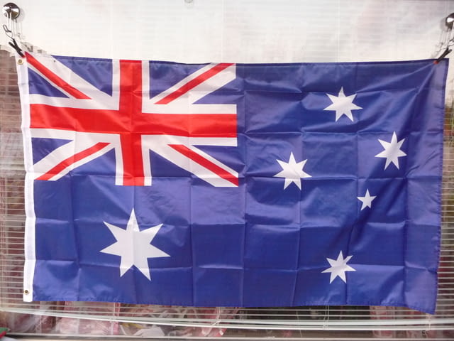 Знаме Астралия Сидни континент кенгуру аборигени бумеранг риби корали - снимка 1