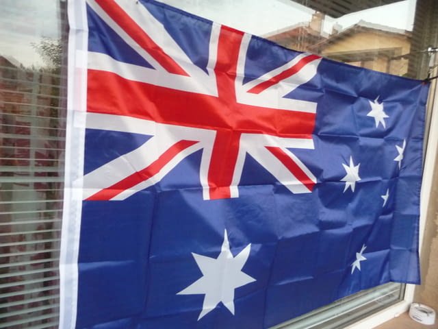 Знаме Астралия Сидни континент кенгуру аборигени бумеранг риби корали - снимка 2