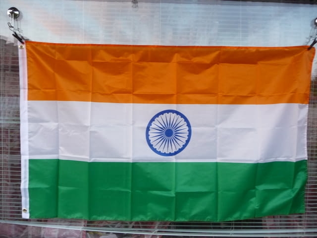 Знаме Индия Делхи индийски филми будизъм Ганг Мумбай храмове Тадж Махал - снимка 1