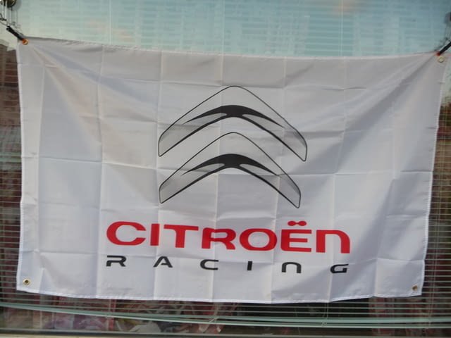 Знаме Citroën Racing Ситроен кола спортна Френска дизел бензин Франция - снимка 1
