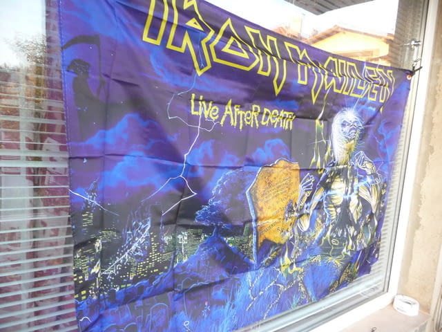 Знаме Iron Maiden хеви метъл класика Monster Еди талисманът металисти метали декор - снимка 2