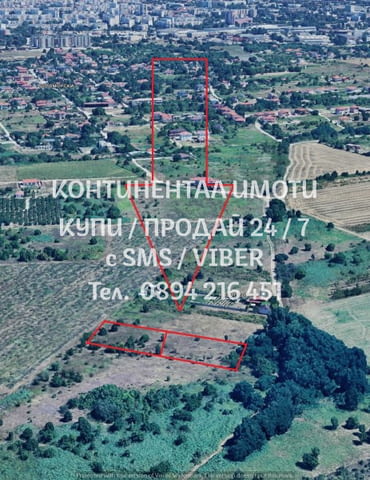 Кодг 62037. Поземлен имот 400м2 с ток, вода и сонда за поливане в самото място. Подходящо е за застр - снимка 7