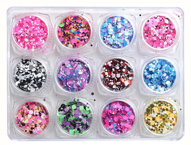 Комплект конфети за маникюр - 12 кутийки - град София | Комплекти / Лотове - снимка 2