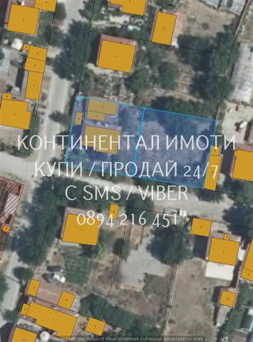 Код 63065. Дворно място 510м2, между къщи, ток и вода, близо до центъа на селото, идеална форма за ж - снимка 1