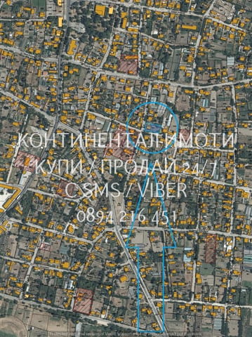 Код 63065. Дворно място 510м2, между къщи, ток и вода, близо до центъа на селото, идеална форма за ж - снимка 2