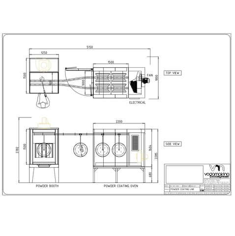 Линия за прахово боядисване на автомобилни джанти, city of Izvun Bulgaria - снимка 3