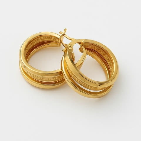 Златни обеци-4.69гр. - град Велико Търново | Обеци - снимка 1