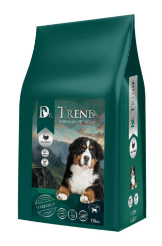 Dr. Trend Puppy Large - Суха храна за подрастващи кучета от едрите породи с пуйка -15кг