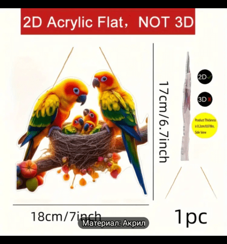 Семейство Папагали Modern Art - city of Montana | Paintings - снимка 4