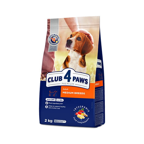 Club 4 Paws Adult Medium Breed Премиум храна за средни породи