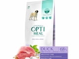 OptiMeal Dog Mini Adult With Duck 12 kg.-Храна за израснали кученца от дребни породи с патешко