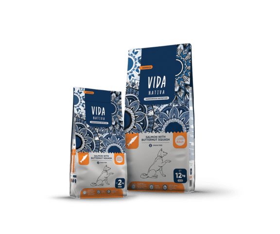 VIDA NATIVA GRAIN FREE със сьомга и тиква за средни и едри породи кучета