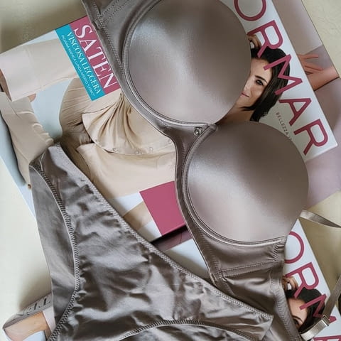 Lormar 65B, 70B, 75B, 80B+S, M, L, XL 5цвята супер пуш-ъп сутиен +2 РАЗМЕРА бриджитка и бразилиана Лормар - снимка 2