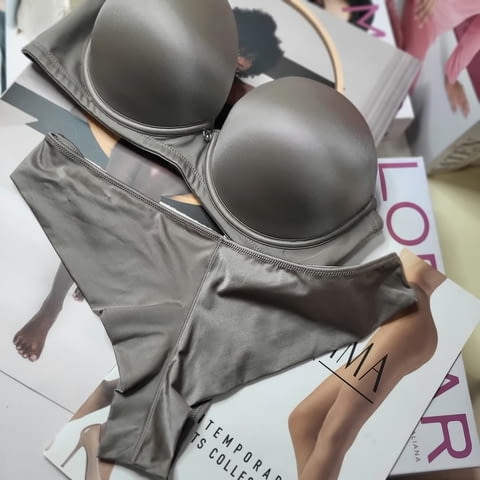 Lormar 65B, 70B, 75B, 80B+S, M, L, XL 5цвята супер пуш-ъп сутиен +2 РАЗМЕРА бриджитка и бразилиана Лормар - снимка 4