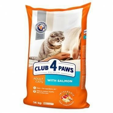 Club 4 Paws Adult Cat With Salmon Премиум храна за котки със сьомга