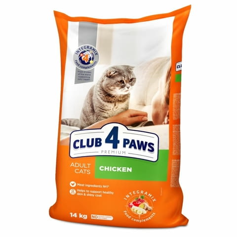 Club 4 Paws Adult Cat With Chicken Премиум храна за възрастни котки с пиле
