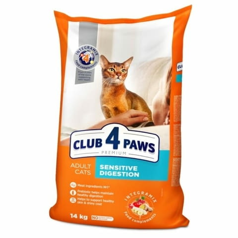 Club 4 Paws Adult Cat Sensitive Digestion Премиум храна за възрастни котки с чъвствутелна храносмила
