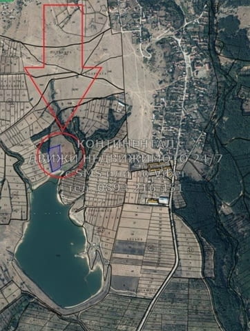 Кодо 62233. Панорамен поземлен имот 14300м2 граничещ с язовир Алмалъка с развит риболов /11дка един - снимка 9