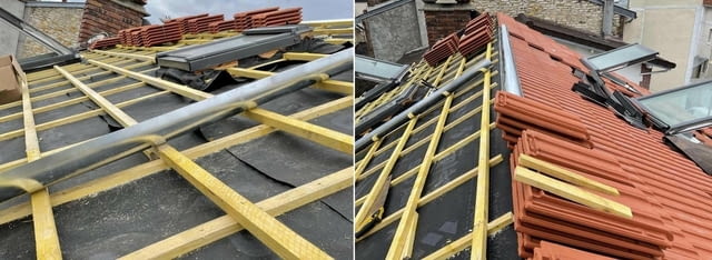 Ремонт на покриви хидроизолация керемиди улуци огради Дренажи Плочки козирки Дървени конструкции - снимка 9