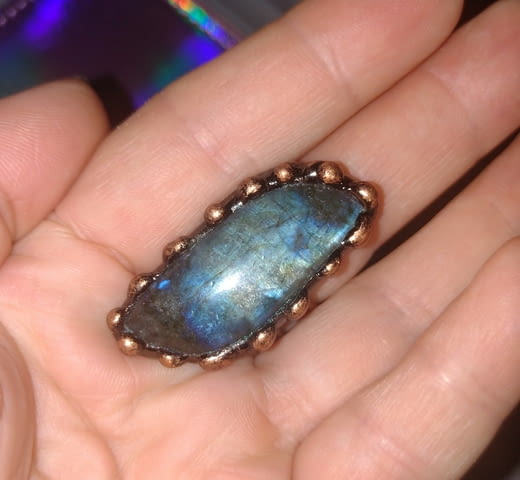 Пръстен с лабрадорит нов Лaбpaдopит - град Монтана | Пръстени - снимка 7