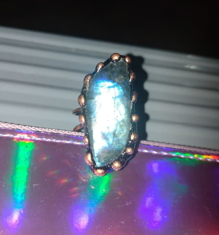 Пръстен с лабрадорит нов Лaбpaдopит - град Монтана | Пръстени - снимка 9