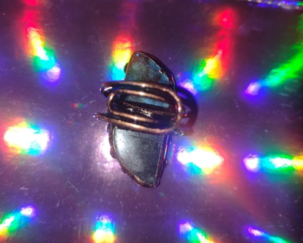 Пръстен с лабрадорит нов Лaбpaдopит - град Монтана | Пръстени - снимка 10