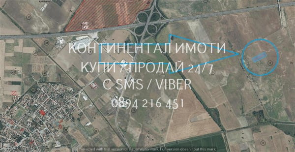 Код 63027. Поземлен имот 8000м2, кат. 4-та, на около 1, 5 км северно от селото и на около 500м от АМ - снимка 3