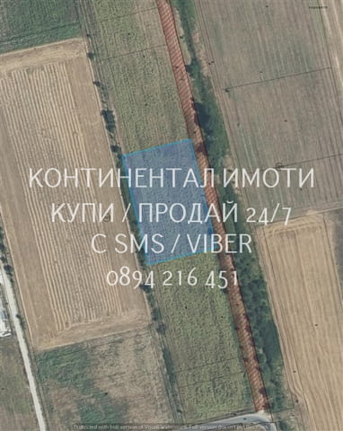 Кодл 63080. Поземлен имот 4100му2 с правилна форма, на около 600метра от шосето с много лесен достъп - снимка 1