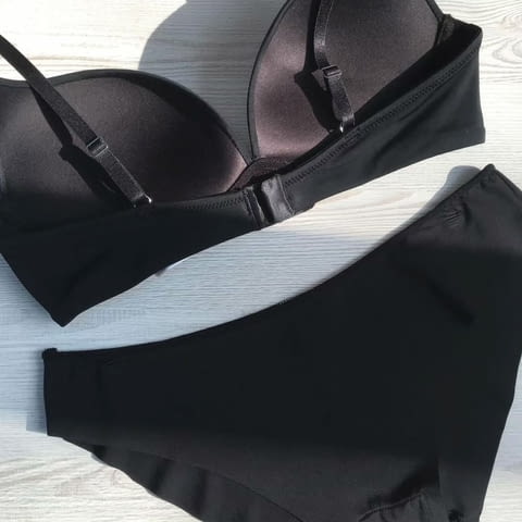 Lormar 85B черни, телесни повдигащи сутиени без банели Лормар push up сутиен +1 РАЗМЕР подплънки - снимка 3