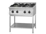 Професионален газов котлон с 4 горелки и мощност 27.2 kW