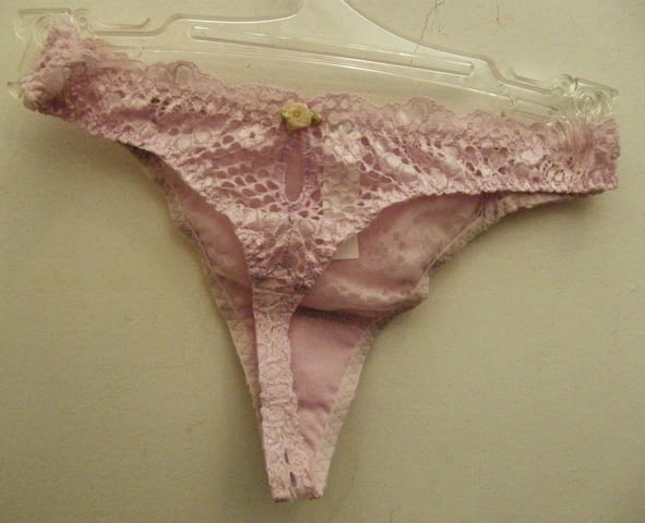 Leilieve S, L италиански ретро розови, бели дантелени прашки ниска талия Лилийв дантелена прашка - снимка 2