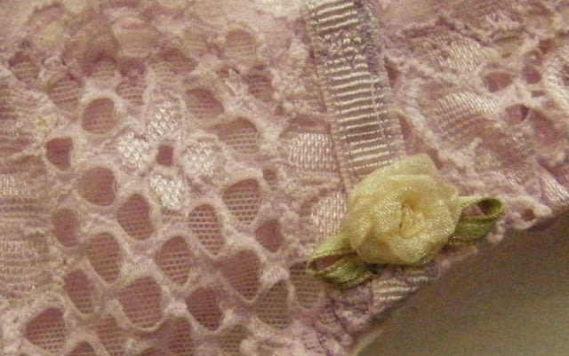 Leilieve S, L италиански ретро розови, бели дантелени прашки ниска талия Лилийв дантелена прашка - снимка 3