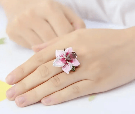 Пръстен Розов цвят Zircon - city of Montana | Rings - снимка 3