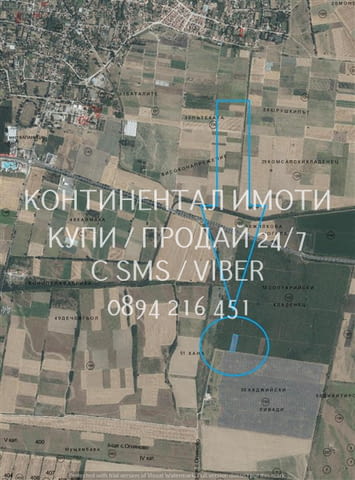 Кодл 63083. Овощна градина 4300м2 с правилна форма, кат. 4-та. Лесен достъп до мек път, на 700м от ш - снимка 3