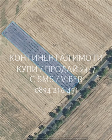 Кодл 63090. Поземлен имот с правоъгълна форма 5340м2 с лице 33м2 на шосе. Намира се на 500 метра от - снимка 1