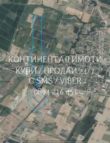 Кодл 63090. Поземлен имот с правоъгълна форма 5340м2 с лице 33м2 на шосе. Намира се на 500 метра от - снимка 3