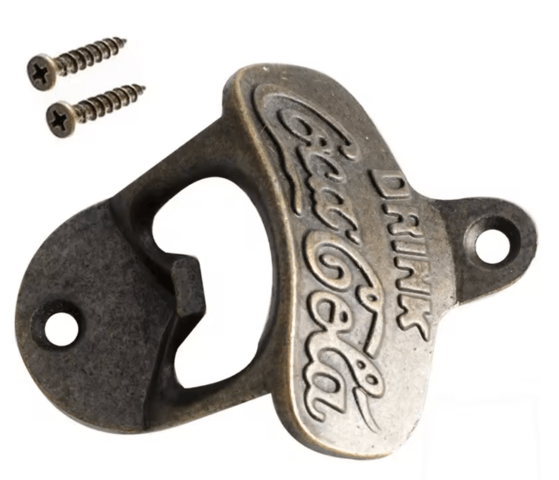 Метална отварачка за бира Coca Cola за стена бар бутилки Fanta Sprite капачки Drink напитки безалкох - снимка 2