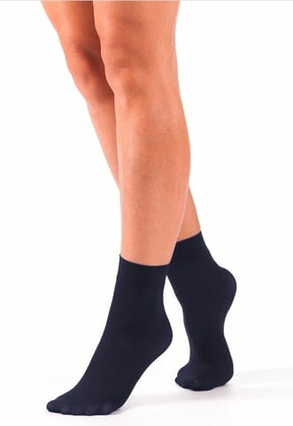 Bellissima 50DEN черни, сини, бежови италиански плътни къси чорапи микрофибър зимни чорапи Белисима - снимка 3