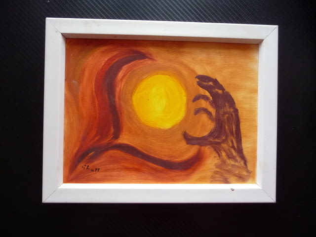 Картина абстрактна с рамка Грабни слънцето ? - city of Radomir | Paintings - снимка 1