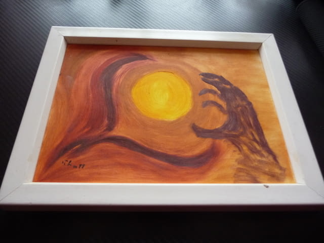 Картина абстрактна с рамка Грабни слънцето ? - city of Radomir | Paintings - снимка 2