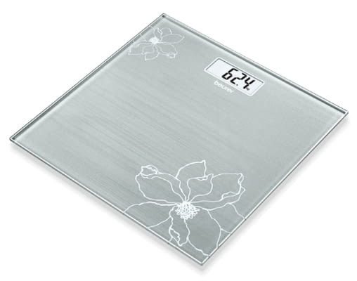 Везна, Beurer GS 10 Glass bathroom scale Gray; Automatic switch-off, overload indicator; 180 kg / 10 - снимка 1